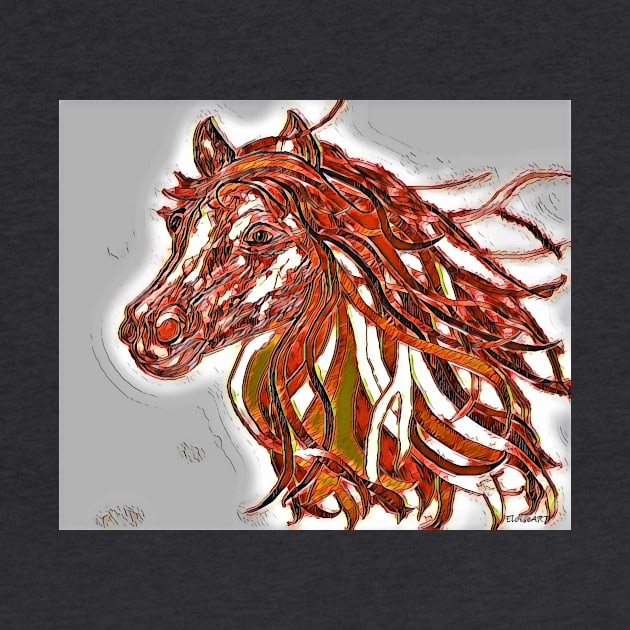 Horse Aflame by EloiseART